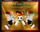 Viel Spa beim WM-Spiel Deutschland gegen Portugal